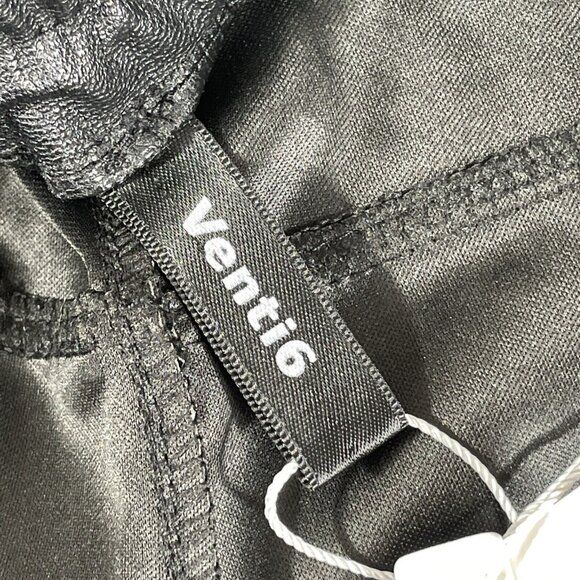 Oriana Lifestyle Jogger Womens Size Small Black‎ Polyamide Black Faux Leather - Picture 3 of 11